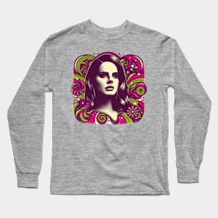 Lana Del Rey -  Psychedelic Glamour Long Sleeve T-Shirt